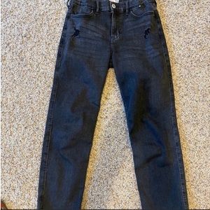 Abercrombie Kids Girls 11/12 High Rise
Ankle Straight Jeans